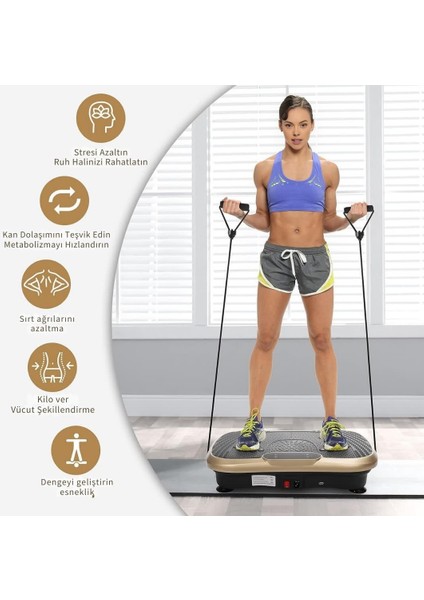 Vibro Vibration Plate Egzersiz ve Titreşimli Basen Karın Kol Bacak Spor Aleti