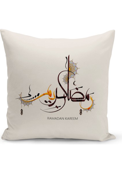 Ramazan Serisi Çift Tarafı Dijital Baskılı 8'li Kırlent Kılıfı Seti fırsatları