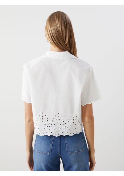 Lcw Vision Ajurlu Poplin Kadın Gömlek fırsatları