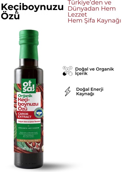 Doğal ve Saf Keçiboynuzundan Elde Edilen Besleyici Keçiboynuzu Özü 350g