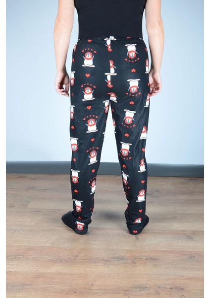 Kadın Süet Pijama Tek Alt | Penguen