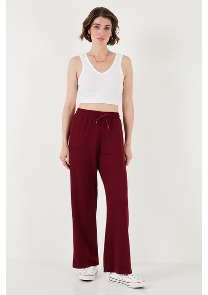 Streç Bol Paça Regular Fit Oysho Kumaş Eşofman Altı Bayan Eşofman Altı 5865881