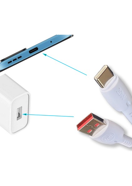 Tecno Pova Neo 2 Uyumlu Şarj Kablosu 20W Hızlı Şarj Kablo fiyatları