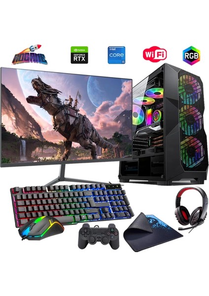 I5 14400F 32GB Ddr4 1tb M2 6gb RTX3050 27" 165Hz Mon. Oyun Bilgisayarı (Gaming Set)