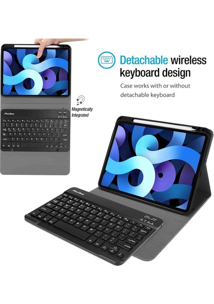 Huawei Matepad Se 10.4 Inch 2022 Case Uyumlu Bluetooth Türkçe Q Klavyeli Kılıfı