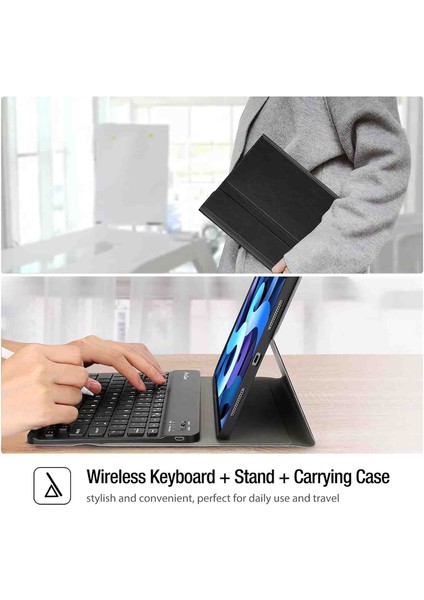 Huawei Matepad Se 10.4 Inch 2022 Case Uyumlu Bluetooth Türkçe Q Klavyeli Kılıfı