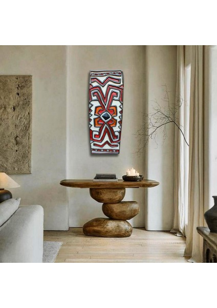 ARTSMARTİX Afrika Desenli Rölyef Tablo
