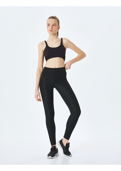 Yüksek Bel Slim Fit Spor Tayt