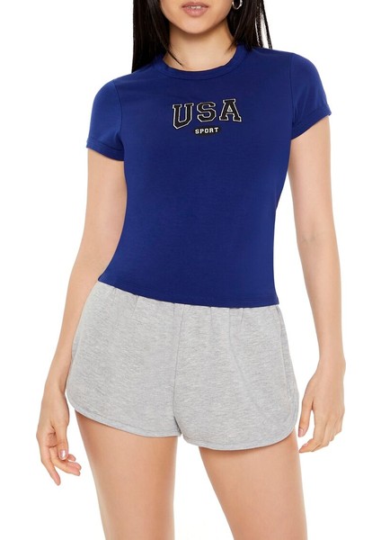 Usa Sport Baskılı Baby Tee Tişört fiyatları