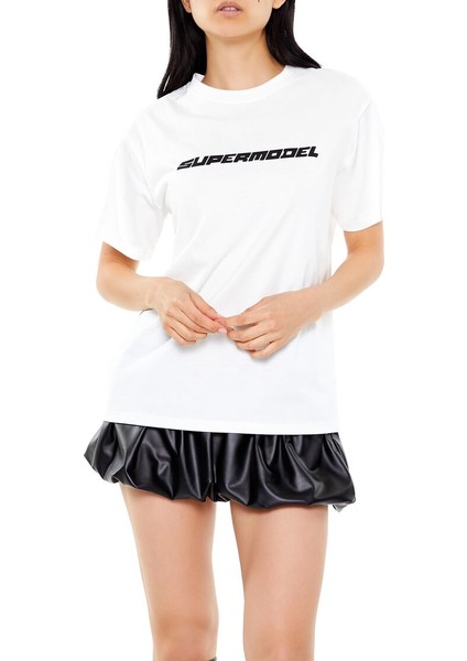 Supermodel Baskılı Tişört