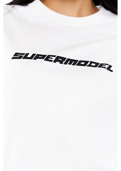 Supermodel Baskılı Tişört