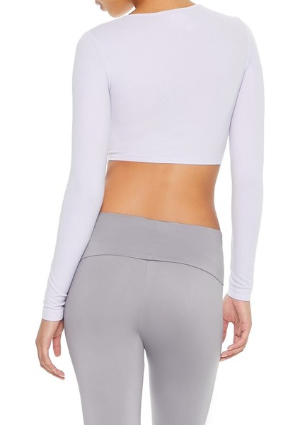 Dikişsiz Uzun Kollu Crop Tişört