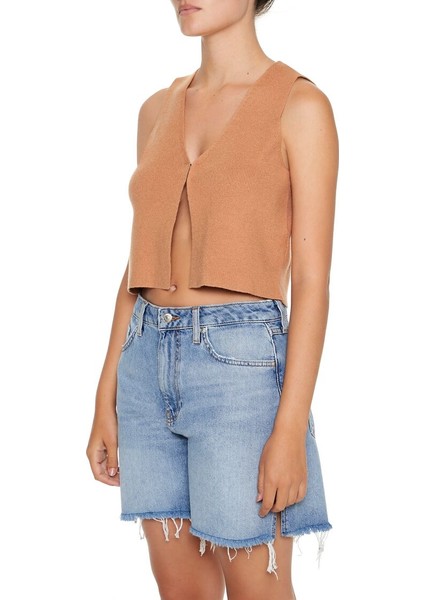 Triko Crop Yelek