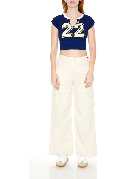 22 Baskılı Baby Tee Tişört