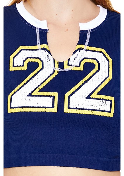 22 Baskılı Baby Tee Tişört