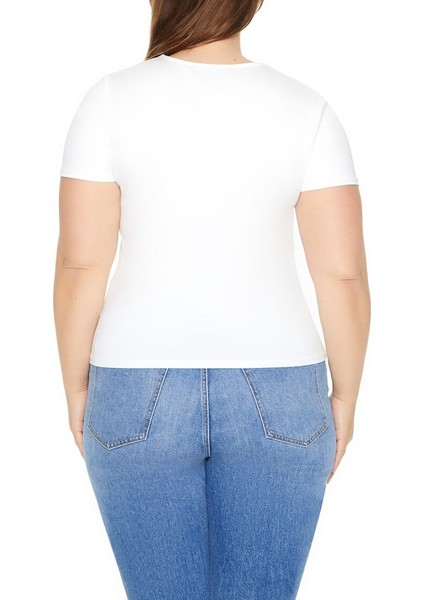 Plus Size Şekillendirici Etkili Tişört