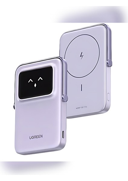 Uno Magsafe Wireless 5.000 mAh 20W Hızlı Şarjpowerbank, Mor - 35606