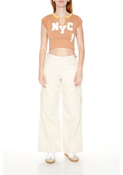 Nyc Baskılı Baby Tee Tişört