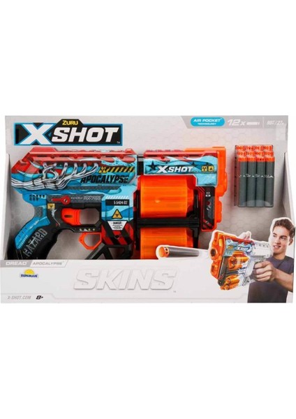 X-Shot Skins Dread 12 Mermili Sünger Dart Atan Silah 31 cm