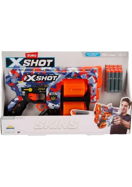 X-Shot Skins Dread 12 Mermili Sünger Dart Atan Silah 31 cm