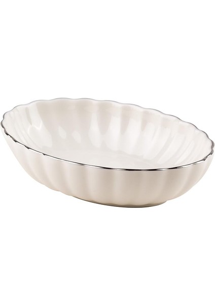 Bone Luz Form 2 Parça 15 Cm Oval Kase Platin File fiyatları