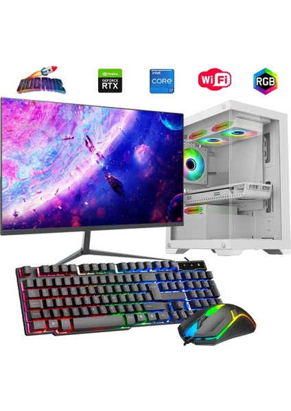 I7 14700F 16GB Ddr4 480SSD 8gb RTX3050 27" 165Hz Mon. Oyun Bilgisayarı