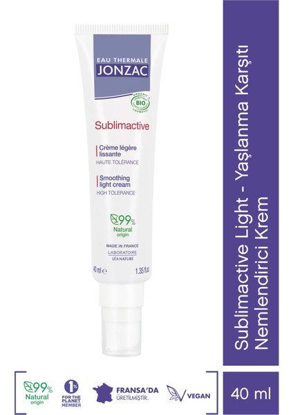 Eau Thermale Jonzac Sublimaktif Light Nemlendirici Krem 40ML