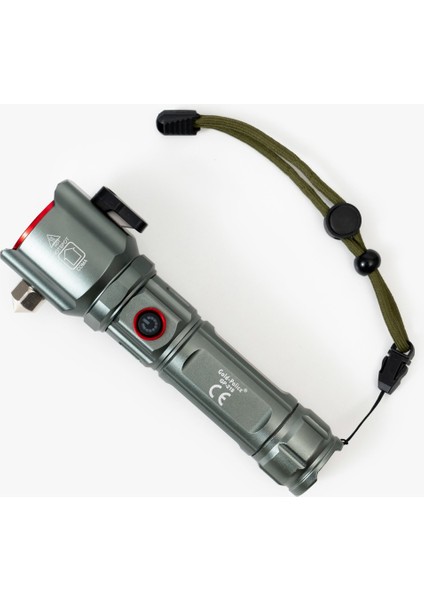 GP-218 Acil Durum El Feneri Güçlü Tg LED Zoom Uzun Menzilli El Feneri 3000 Lümen Değerlendirmeleri