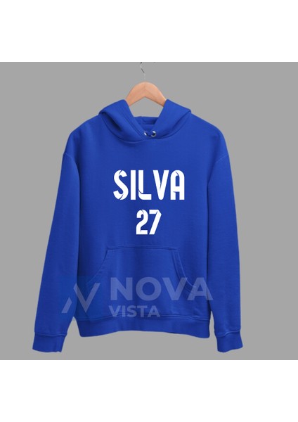 Rafa Futbolcu 27 Numara Forma Baskılı Unisex Kapüşonlu Sweatshirt