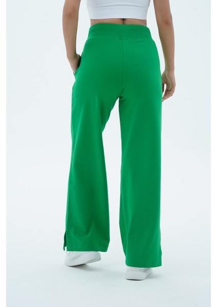 Daily Core - Yeşil Yüksek Bel Bol Paça Kadın Palazzo Eşofman Altı fırsatları