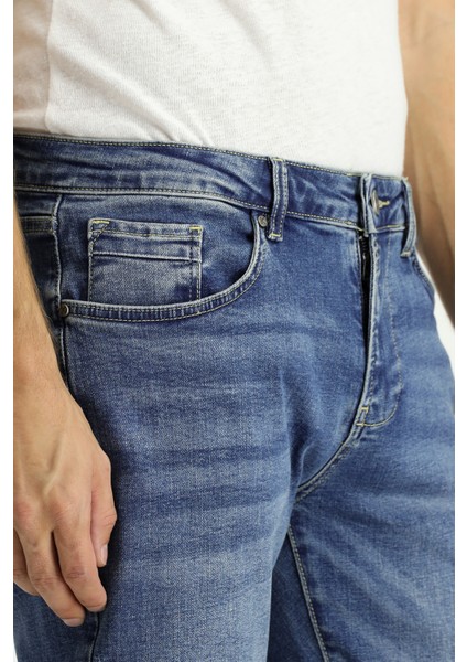 Regular Fit Likralı Denim Pantolon indirimleri