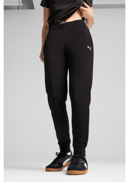 Ess Logo Sweatpants Siyah Kadın Eşofman Altı