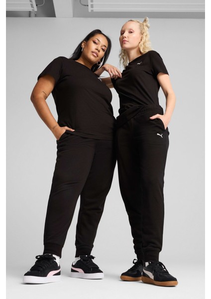 Ess Logo Sweatpants Siyah Kadın Eşofman Altı modelleri