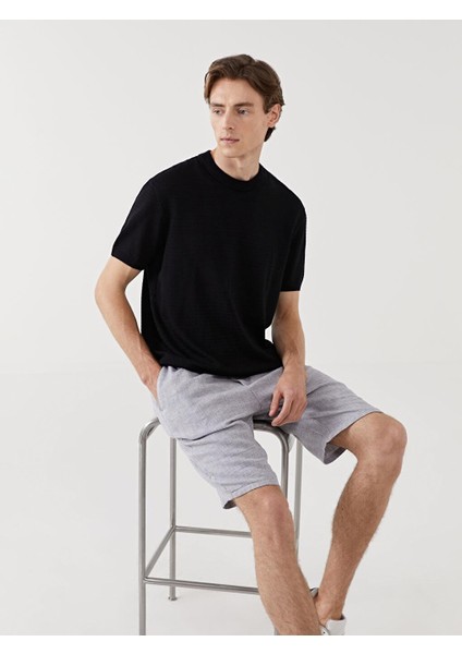 Vision Bisiklet Yaka Kısa Kollu Erkek Triko Kazak