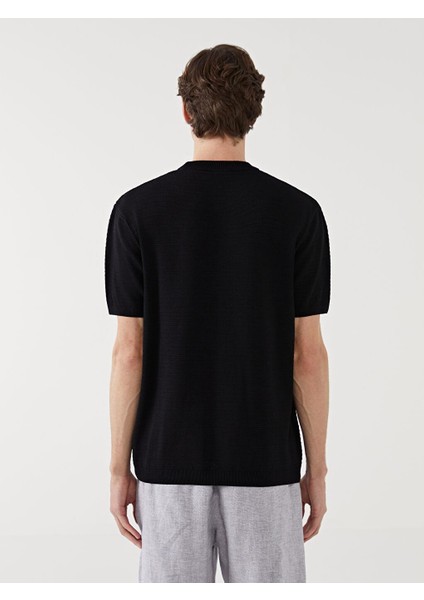 Vision Bisiklet Yaka Kısa Kollu Erkek Triko Kazak fırsatları