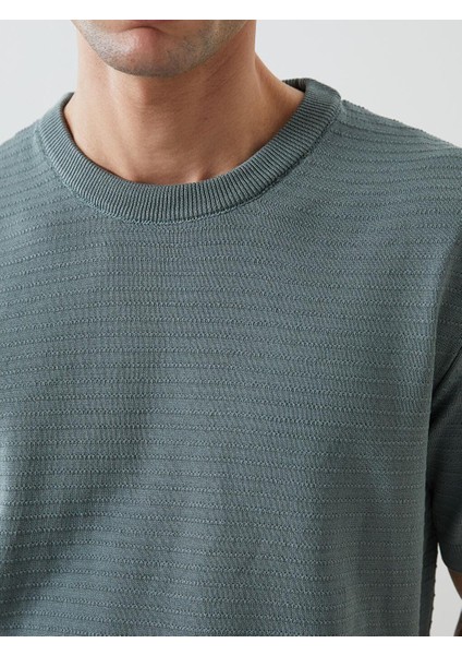 Vision Bisiklet Yaka Kısa Kollu Erkek Triko Kazak modelleri