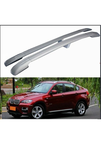 Bmw X6 Uyumlu Tavan Çıtası Silver Gümüş 2008 2015