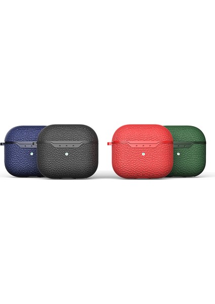 Airpods 4 Kılıf Uyumlu Airbag 03 Silikon-Kırmızı