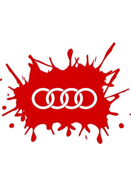 Audi Boya Sıçraması Sticker Audi Sticker Oto Sticker Araç Sticker
