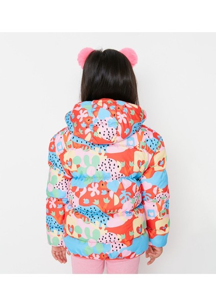 Erkek Çocuk Su ve Rüzgar Geçirmez Baskılı Kapüşonlu Coat Şişme Mont indirimleri