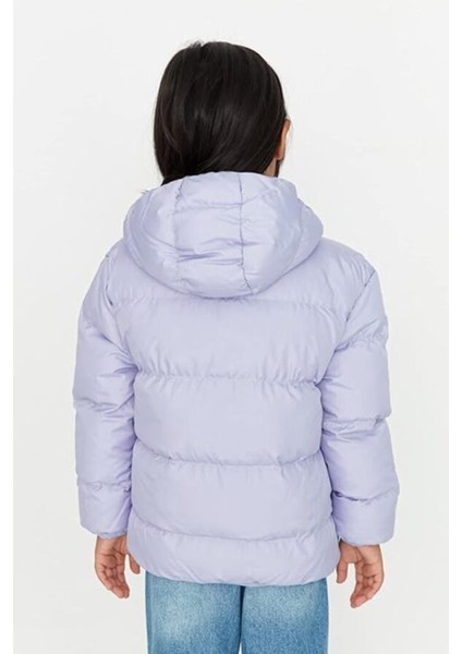 Erkek Çocuk Su ve Rüzgar Geçirmez Kapüşonlu Coat Şişme Mont_siyah