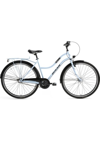 Bella 28 Jant 46 cm Şehir Bisiklet Buz Mavi Siyah