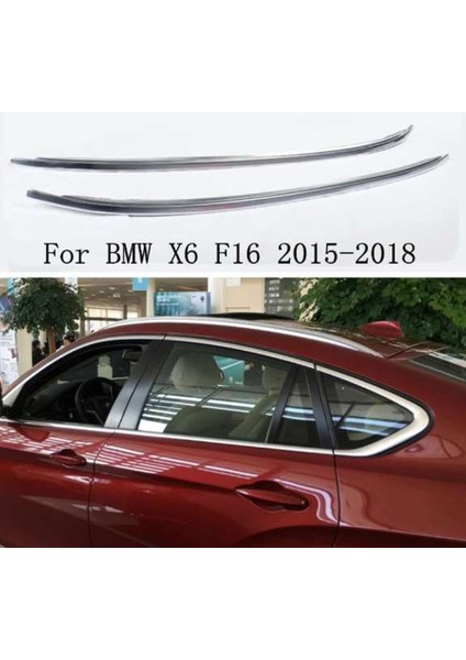 Bmw X6 Uyumlu 2016 2019 Tavan Çıtası Gümüş Gri