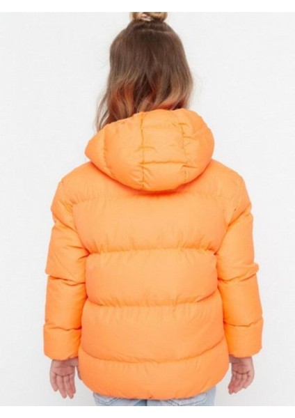 Erkek Çocuk Su ve Rüzgar Geçirmez Kapüşonlu Coat Şişme Mont_siyah fırsatları