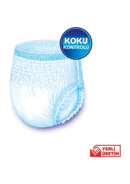 Yetişkin Emici Külot Bez Büyük Boy (Large) 30'lu 4 Paket (120 Adet) Bel Boy 100-150 cm