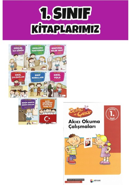 (Sınıf: 1) Mini Birler Hikaye Seti / Akıcı Okuma Çalışmaları