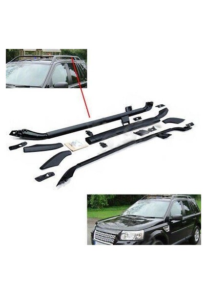 Land Rover Uyumlu Freelander 2007- Tavan Çıtası Oem Style Black