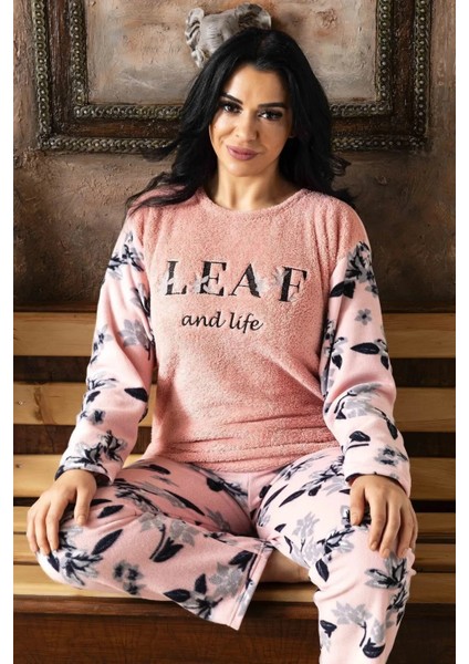 Büyük Beden Battal Polar Kadın Pijama Takımı