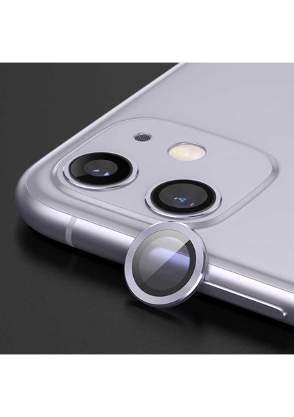 Apple iPhone 12 Pro Uyumlu Cl-02 Kamera Lens Koruyucu-Lila