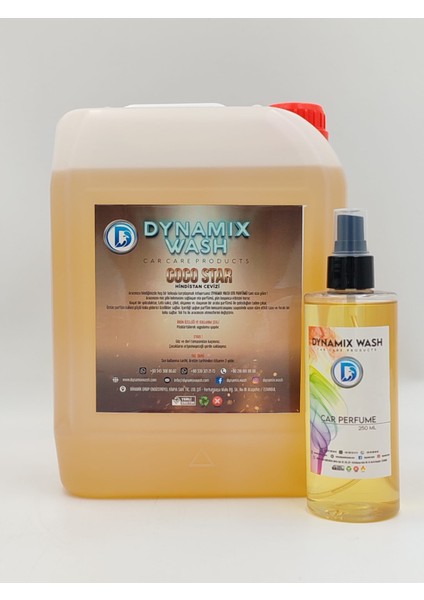 Dynamix Wash Kavun ve Ortam Parfümü 2'li Set 5lt ve 250 ml modelleri